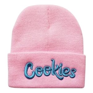 COOKIES ORIGINAL Logo Knitted Beanie Pink/Blue